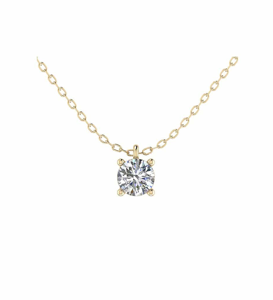 Brilliant Solitaire Necklace