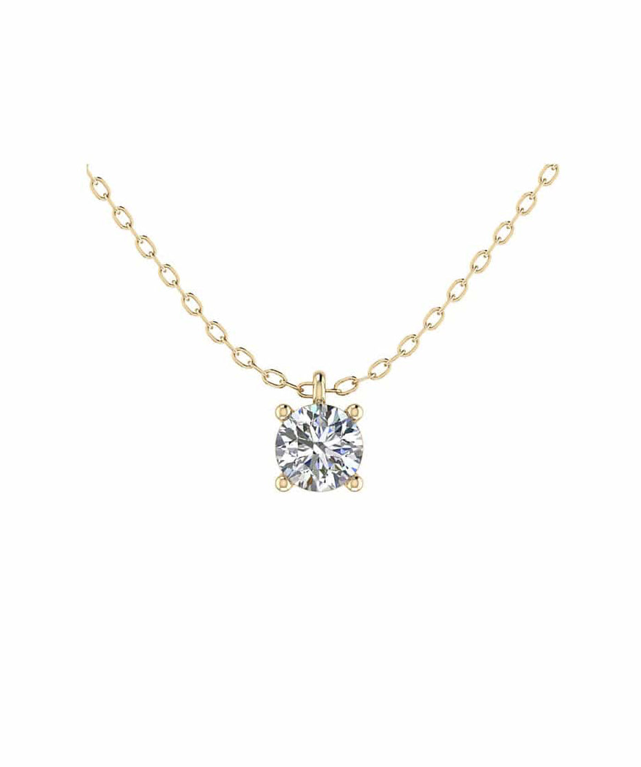 Brilliant Solitaire Necklace