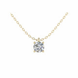 Brilliant Solitaire Necklace
