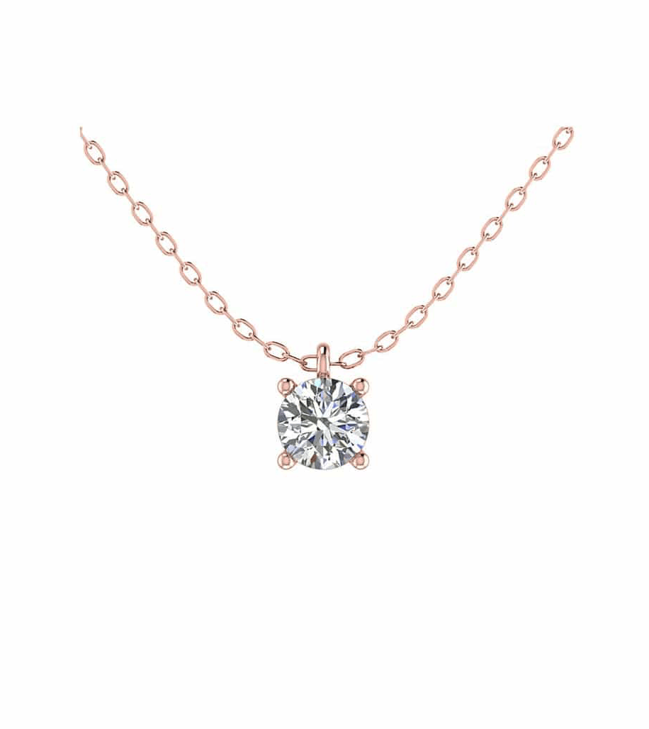 Brilliant Solitaire Necklace
