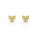 Canary Heart Earrings LG