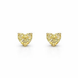 Canary Heart Earrings LG