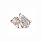 Celeste Pear Toi et Moi Ring LG