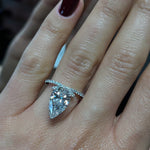 Celestia Pear Drop Ring LG