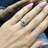 Chloe Emerald Halo Ring