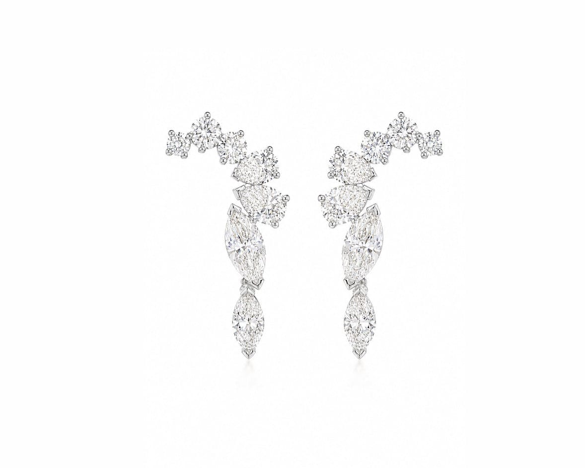 Curv Drop Earrings LG