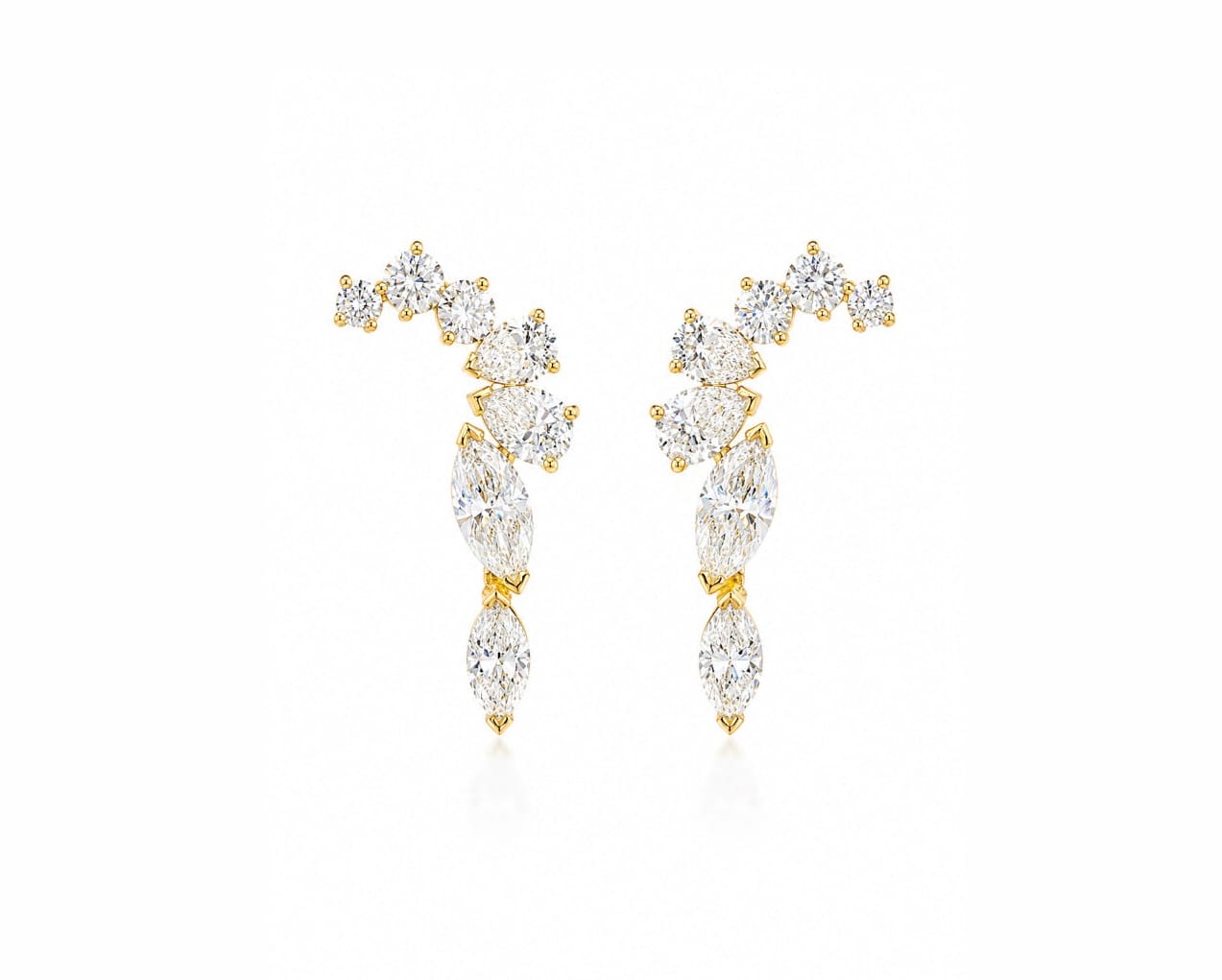 Curv Drop Earrings LG