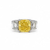 Cushion Canary Trilogy Ring LG