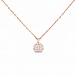 Cushion Halo Necklace