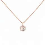 Cushion Halo Necklace