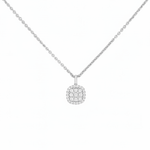 Cushion Halo Necklace
