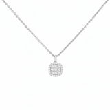 Cushion Halo Necklace