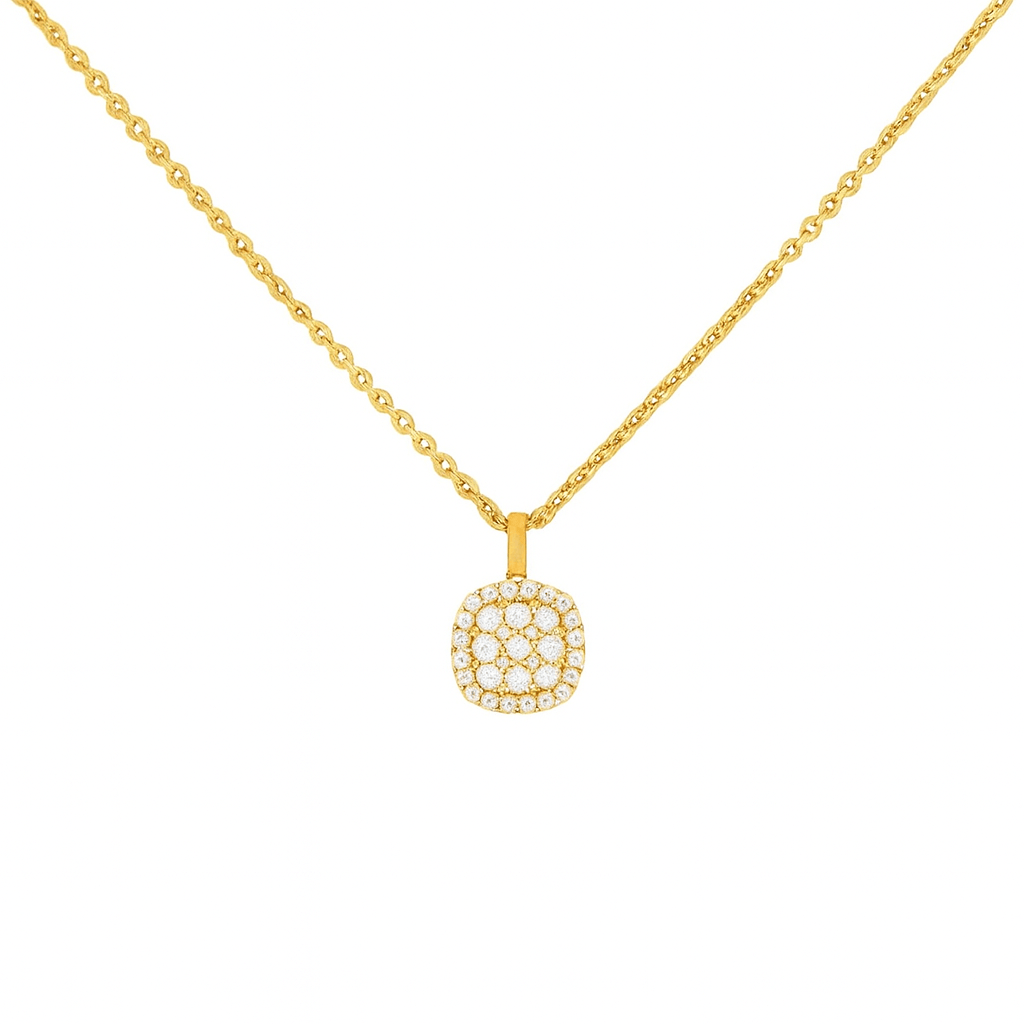 Cushion Halo Necklace