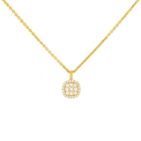 Cushion Halo Necklace