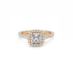Cushion Halo Solitaire