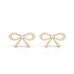Diamond Bow Earrings LG