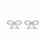Diamond Bow Earrings LG