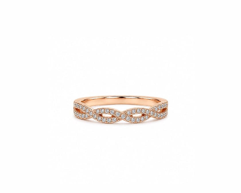 Diamond Braid Ring