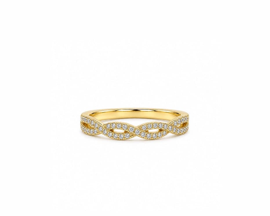 Diamond Braid Ring