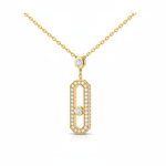 Diamond Drop Icon Necklace