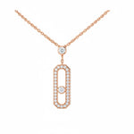 Diamond Drop Icon Necklace
