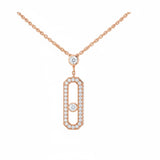 Diamond Drop Icon Necklace