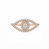 Diamond Evil Eye Ring