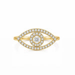 Diamond Evil Eye Ring