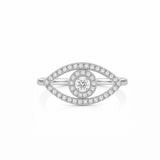 Diamond Evil Eye Ring