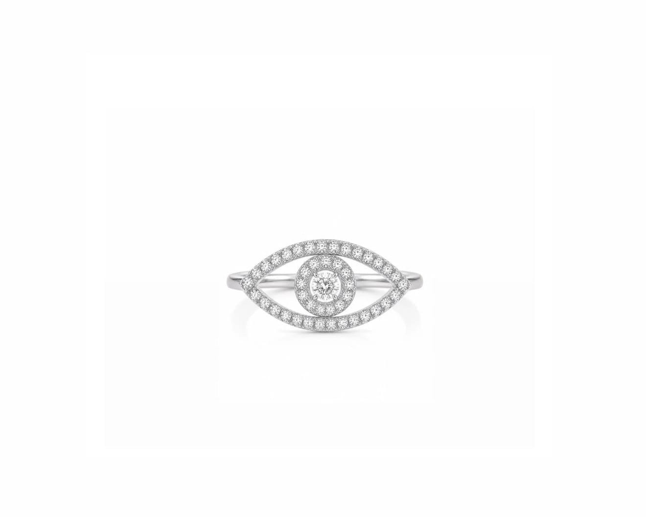 Diamond Evil Eye Ring