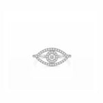 Diamond Evil Eye Ring