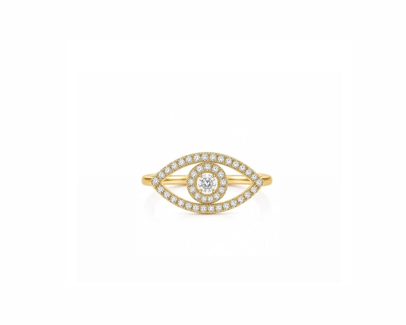 Diamond Evil Eye Ring