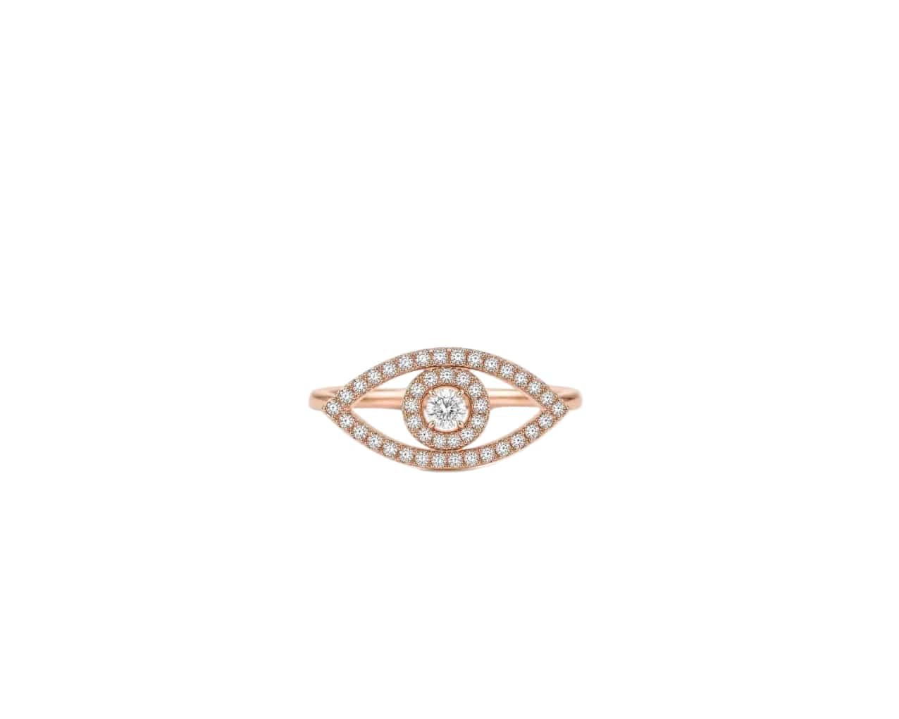 Diamond Evil Eye Ring