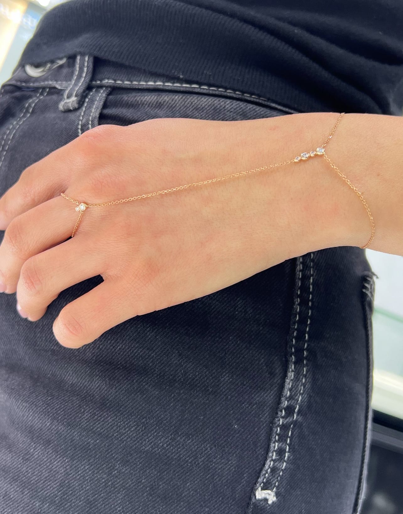 Diamond Handchain Bracelet