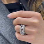 Diamond Link Ring