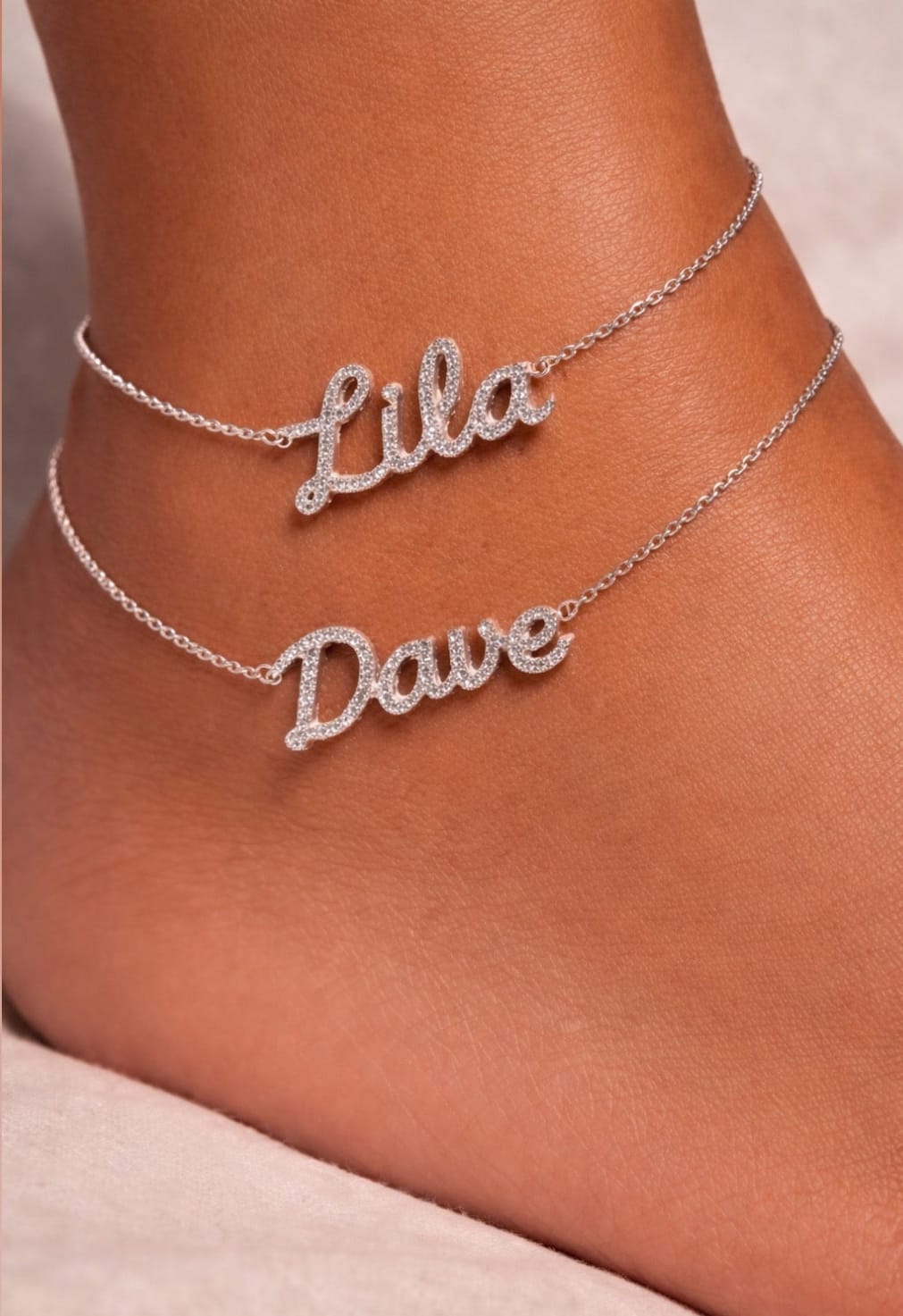 Diamond Name Anklet