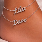 Diamond Name Anklet