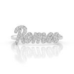 Diamond Name Ring