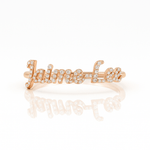 Diamond Name Ring