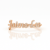 Diamond Name Ring