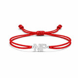 Double Initial Satin Bracelet