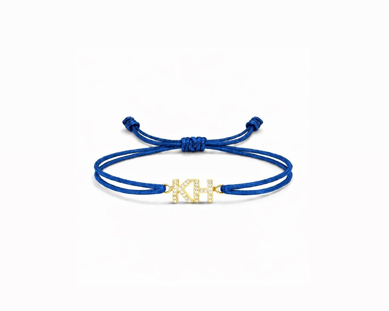 Double Initial Satin Bracelet