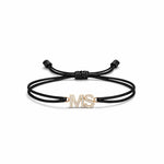 Double Initial Satin Bracelet