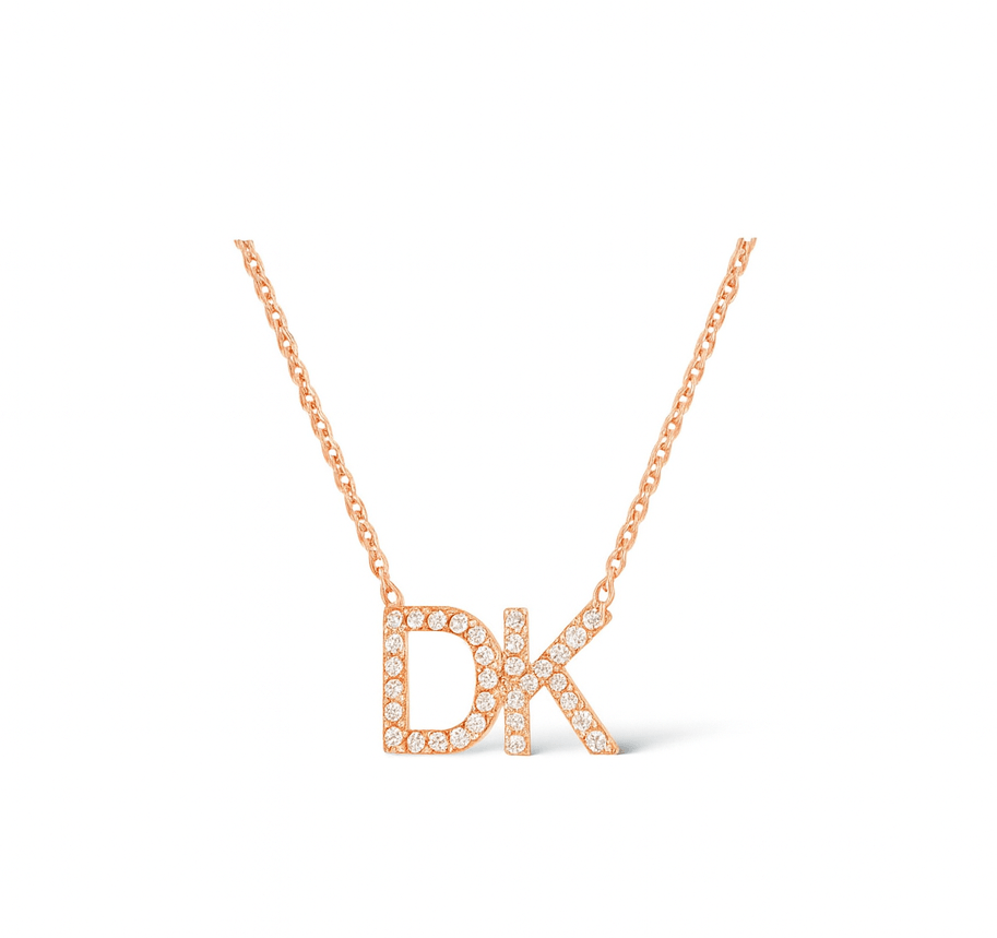 Duo Initial Necklace