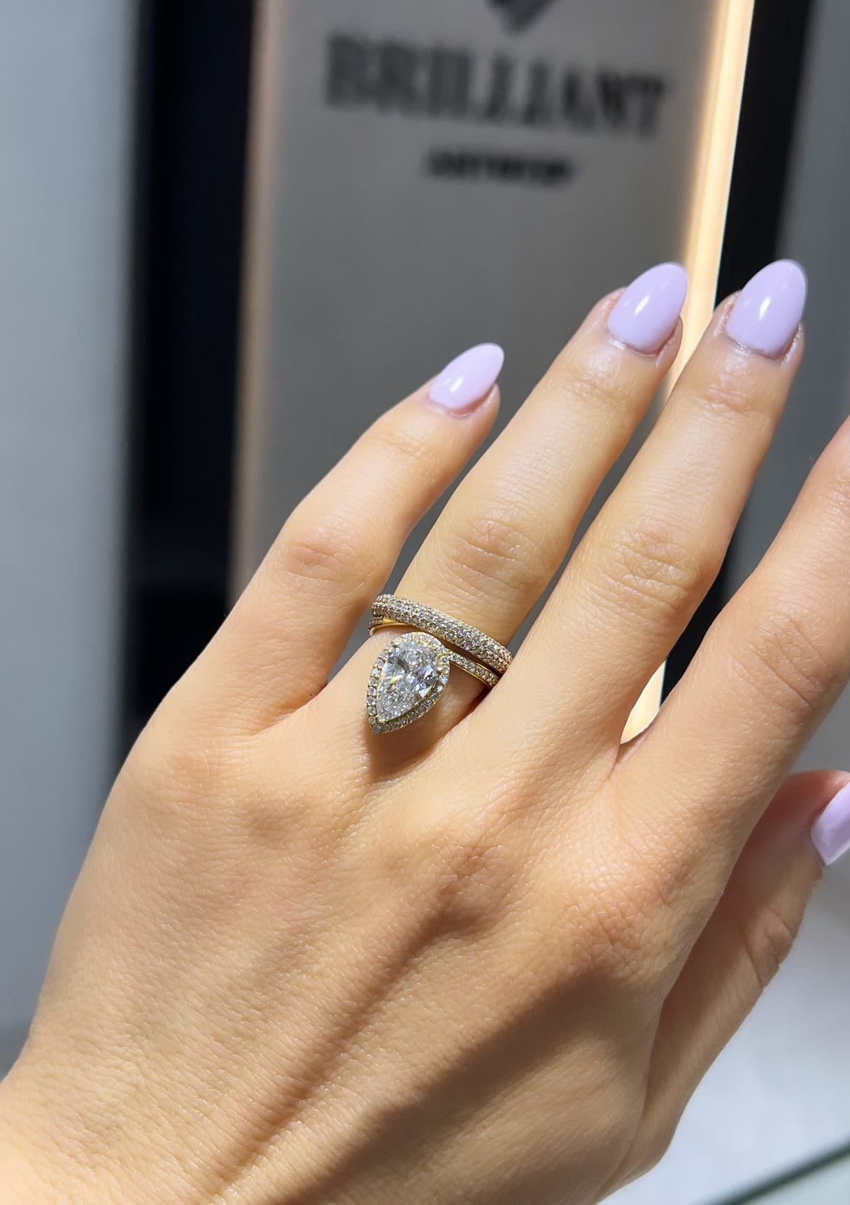 Embrace Pear Ring