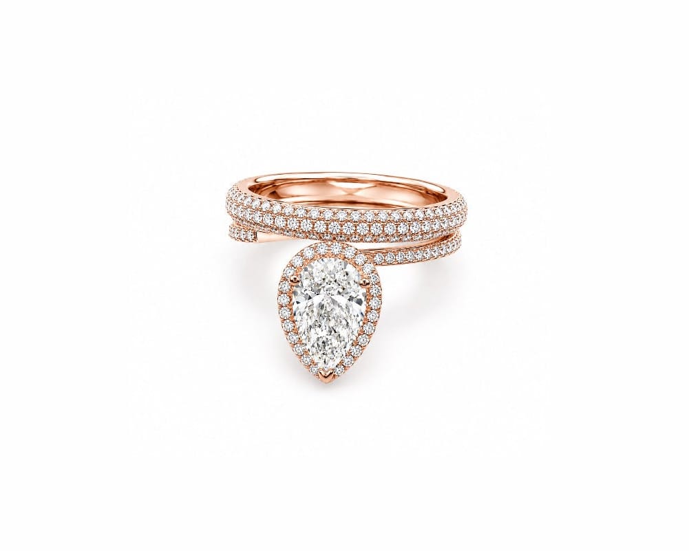 Embrace Pear Ring