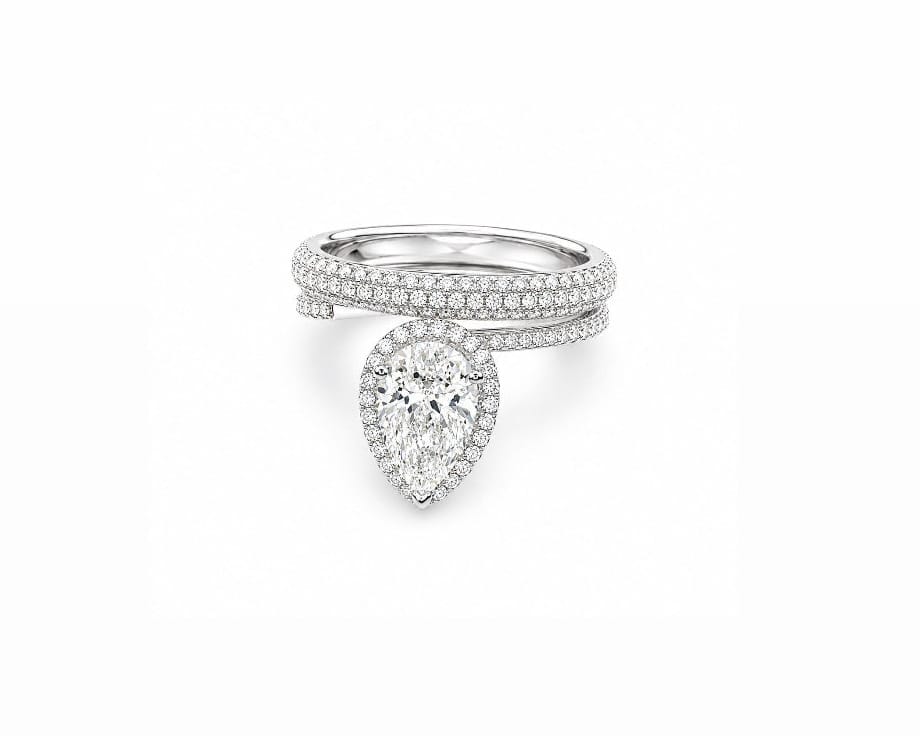 Embrace Pear Ring