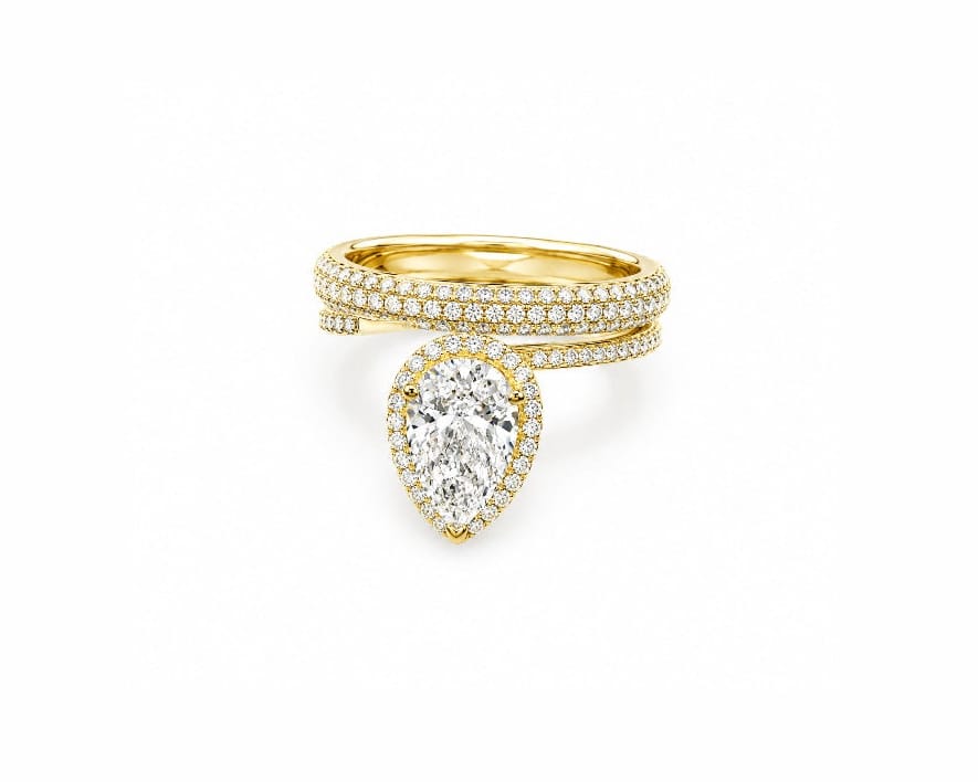 Embrace Pear Ring
