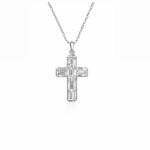Emerald Cross Necklace LG