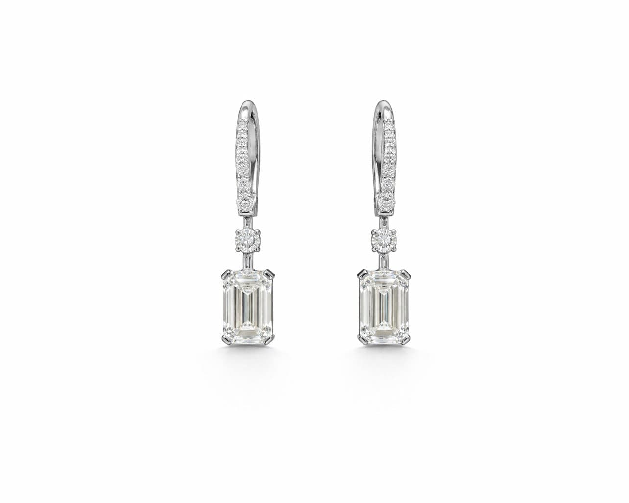 Emerald Drop Earrings LG